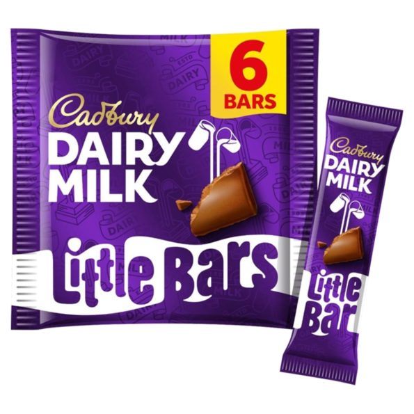 Cadbury dairy milk little bars chocolate  6 pack