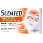 Sudafed congestion and headache relief max strenght capsules