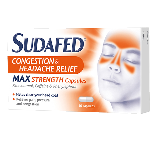 Sudafed congestion and headache relief max strenght capsules