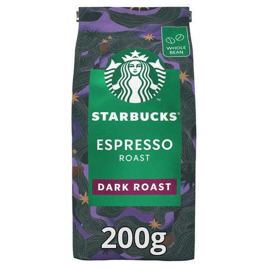 Starbucks Espresso Roast Dark Roast Coffee Beans 200 g