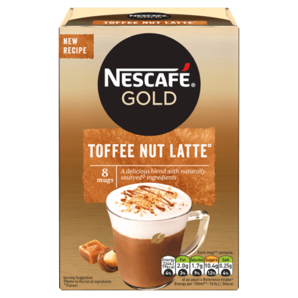 NESCAFÉ GOLD Toffee Nut Latte  8pcs