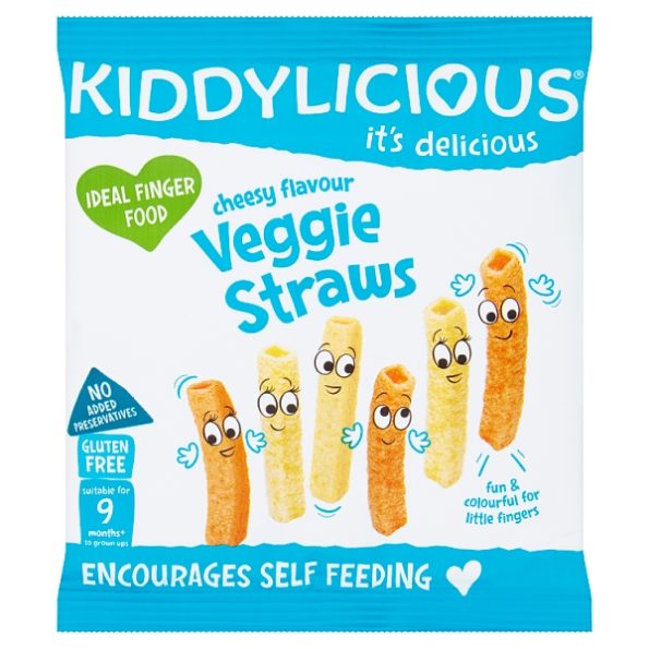 Kiddylicious Cheesy Veggie Straws 9+ Months (12 g)
