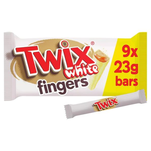 Twix White Chocolate Biscuit Fingers 9x23g