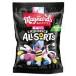 Maynards Bassetts Liquorice Allsorts Sweets Bag 190g