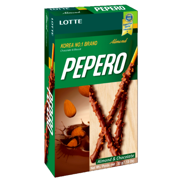 Lotte Pepero Almond & Chocolate 32g