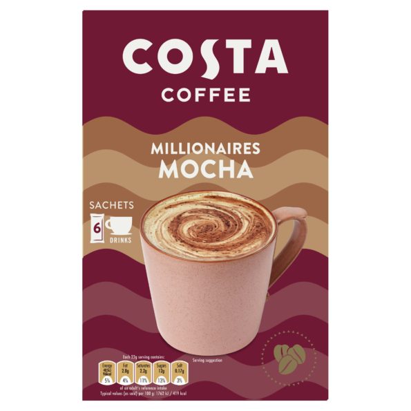 Costa Coffee Millionaires Mocha 6X23g