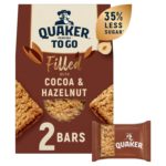 Quaker with Cocoa & Hazelnut Breakfast Bar 2x65g