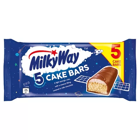 MilkyWay 5 Cake Bars 125gr