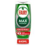 Fairy Washing Up Liquid Max Power Original 640Ml