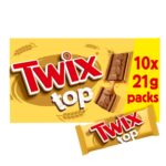 Twix Top Caramel & Milk Chocolate Biscuit Bars 10x21g