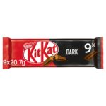 Kit Kat 2 Finger Dark Chocolate Biscuits 9 Pack 186.3G