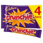 Cadbury crunchie milk  chocolate bars 4 pack
