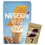 Nescafe Gold Iced Salted Caramel Latte Instant Coffee 7×14.5g