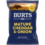 Burts Mature Cheddar & Onion Crisps – 40g