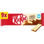 KitKat 2 Finger Cookies & Cream Chocolate Biscuit Bar x9 186.3g